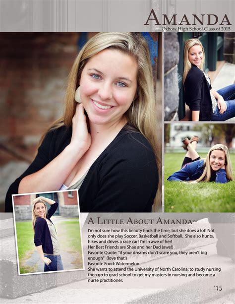 senior yearbook ad samples