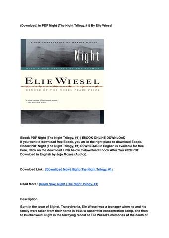 sensory-details-for-night-by-elie-wiesel Ebook Reader