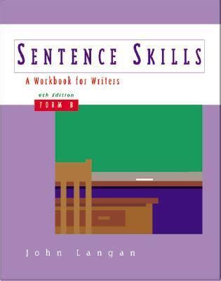 sentence skills a workbook for writers form b Epub