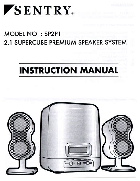 sentry sp2p1 speakers owners manual Doc