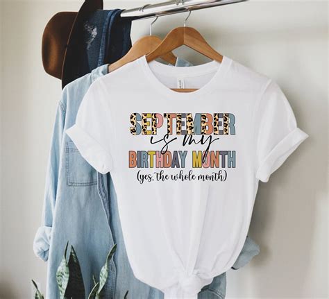 september birthday shirts