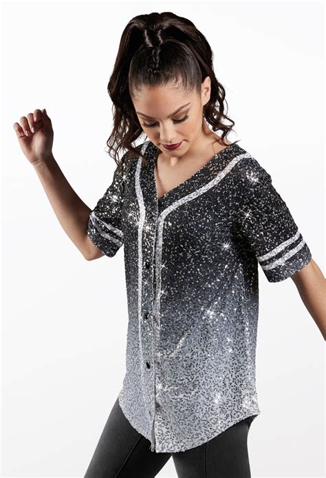 sequin baseball shirt