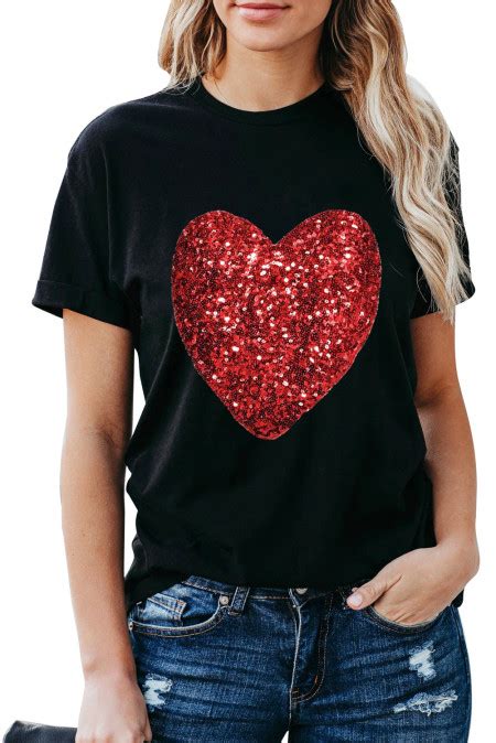 sequin heart shirt