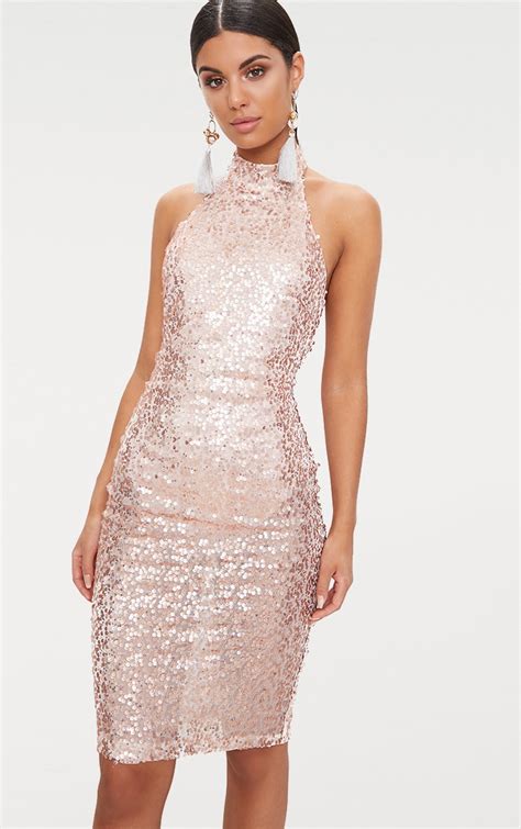 sequin midi dress