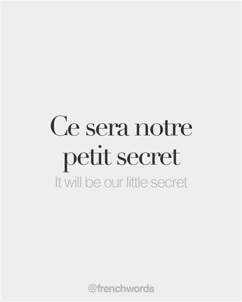 sera notre petit secret french PDF