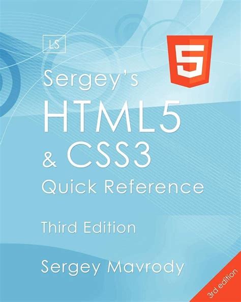 sergeys html5 and css3 quick reference html5 css3 and apis 3rd edition Kindle Editon