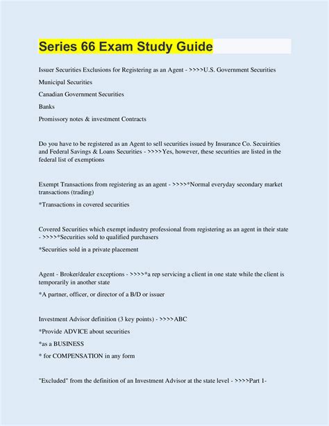 series 66 exam study guide Epub