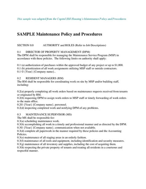 server maintenance policy procedure pdf PDF