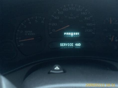 service 4wd light on 2003 yukon Reader