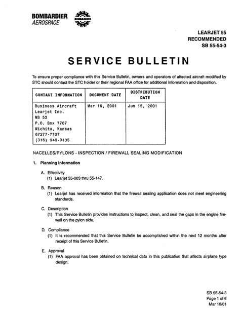 service bulletins aviation pdf Kindle Editon