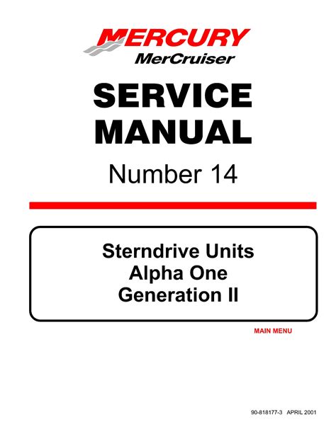 service manual alpha one generation 1 pdf Doc