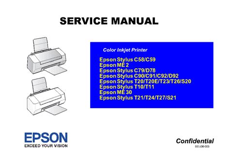 service manual epson t10 PDF