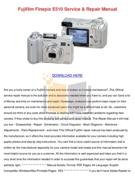 service manual finepix e900 Kindle Editon