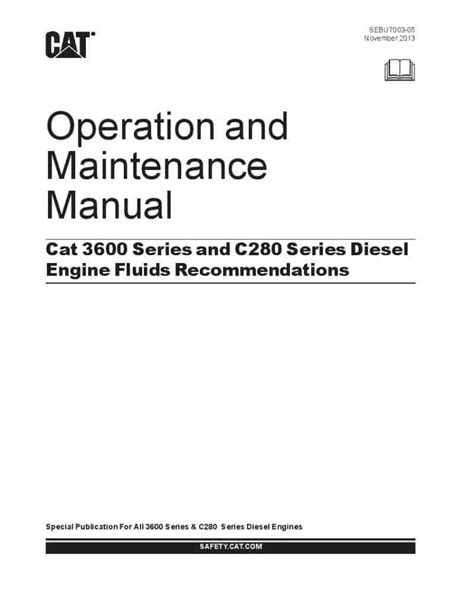 service manual for cat 3600 Kindle Editon