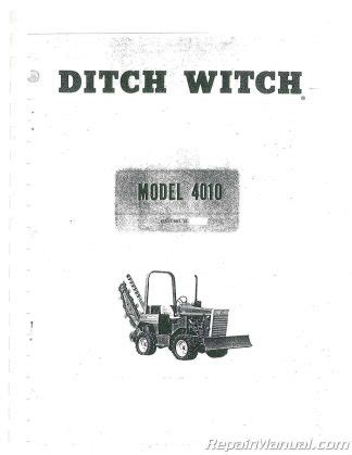 service manual for ditch witch 4010 for sale Doc