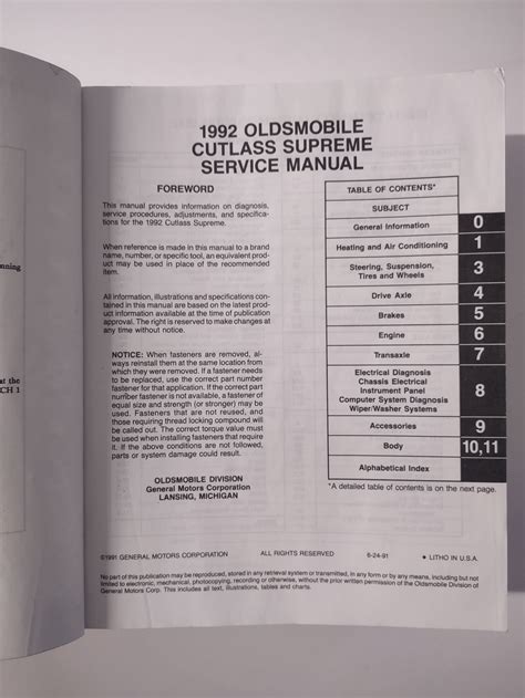 service manual for oldsmobile cutlass Kindle Editon