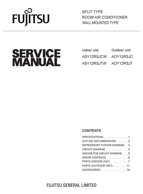 service manual fujitsu asy PDF