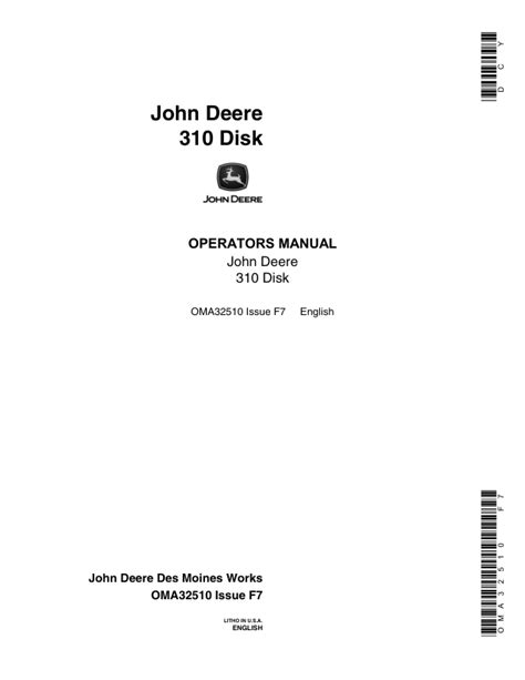 service manual john deere 310 Epub