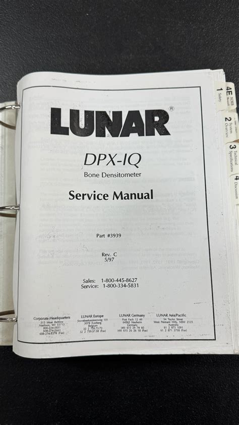 service manual lunar dpx iq Reader