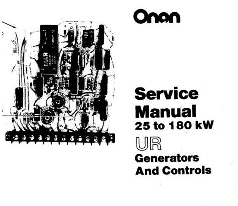 service manual onan generators Reader