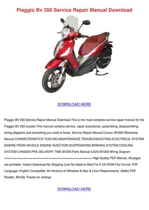 service manual piaggio bv 200 pdf Doc