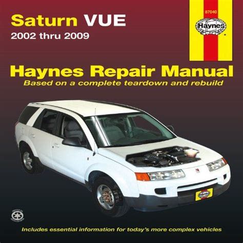 service manual saturn vue 2002 Epub