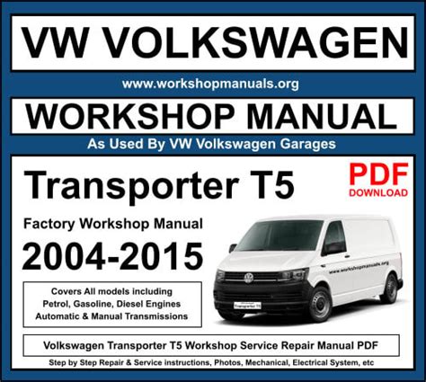 service manual vw transporter PDF