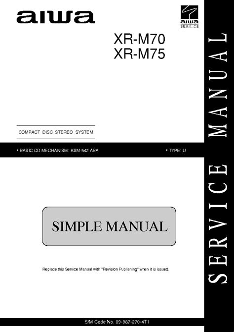 service manual xr 75 PDF