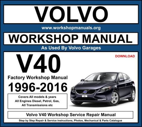 service rep volvo v40 PDF