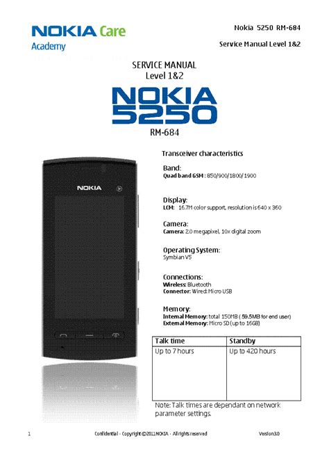 service schematics nokia 5250 pdf PDF