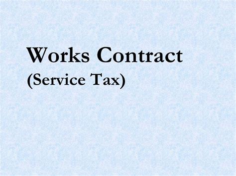 service tax code for works contract PDF