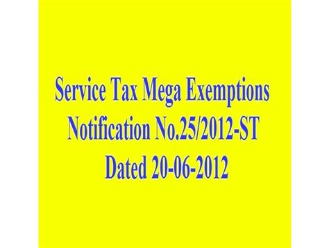 service tax notification no 25 2012 st PDF
