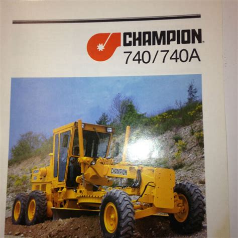 service training manual champion road machinery 740 Reader