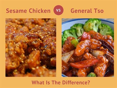 sesame chicken vs general tso