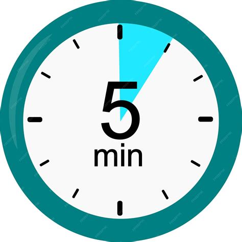 set a time for 5 minutes