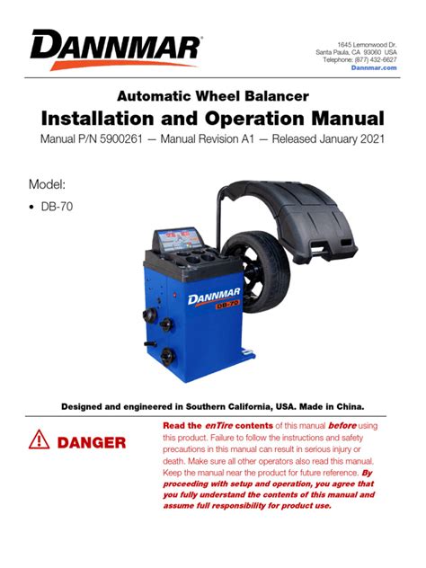 setting wheel balancer manual pdf PDF