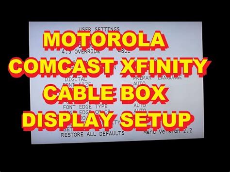 setup code for motorola cable box Doc