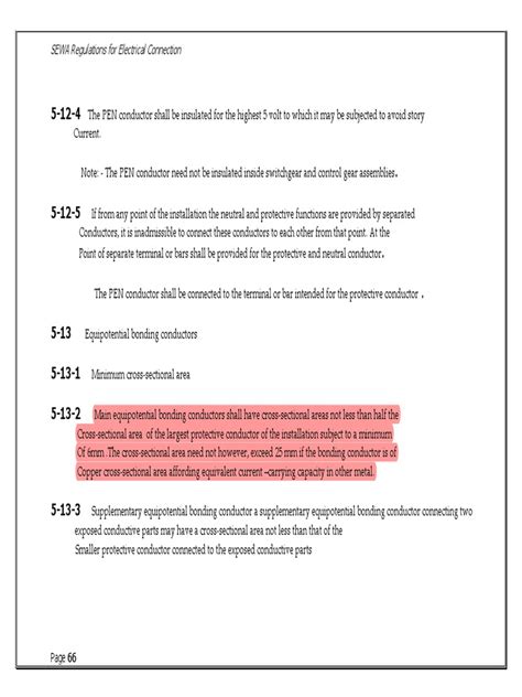 sewa wiring regulation PDF