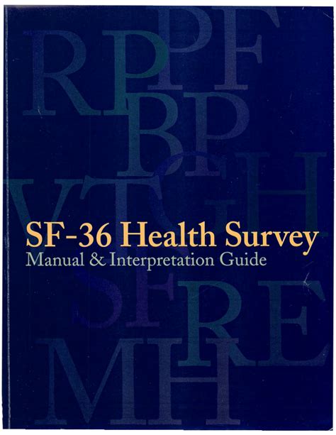 sf 36 user manual pdf PDF