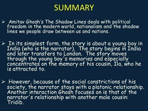 shadow lines sparknotes Reader