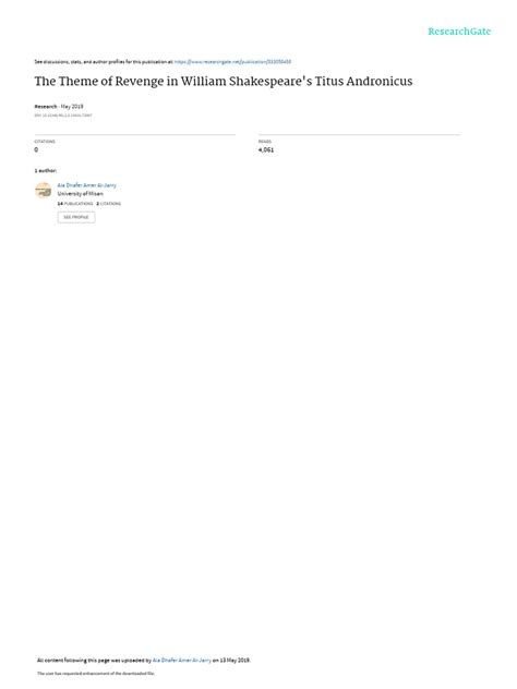 shakespeares revenge Doc