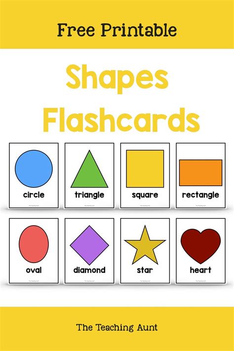 Shape Flash Cards Free Printable