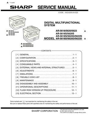 sharp ar 5618 service manual Epub