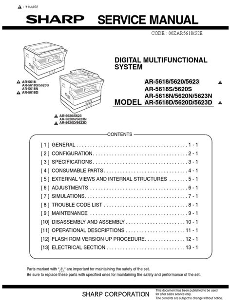 sharp ar 5623 service manual Reader