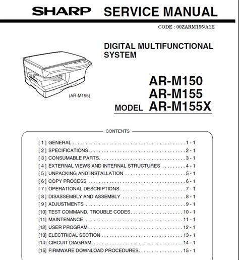 sharp ar m155 manual book Reader