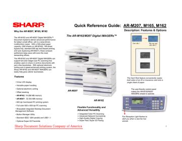 sharp ar m162 multifunction printers owners manual Doc