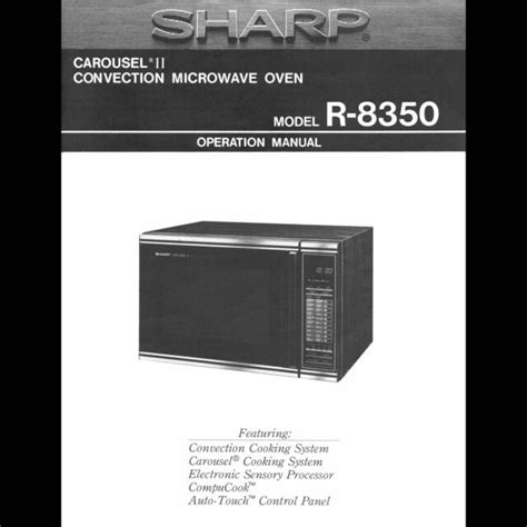 sharp carousel convection microwave manual PDF