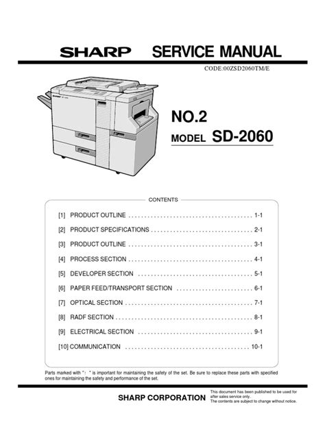 sharp copier service manual pdf Kindle Editon