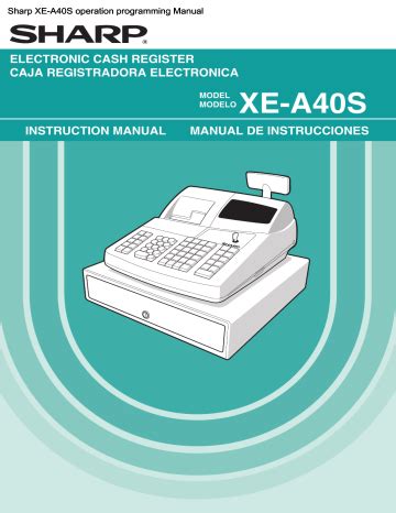 sharp electronic cash register xe a40s manual Reader