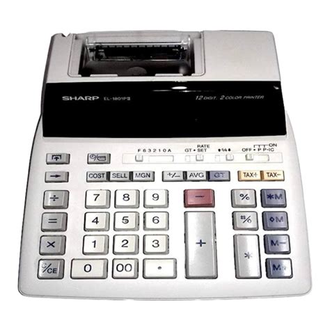 sharp electronic printing calculator manual Reader